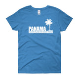 Panama A Sunny Place, For Shady People | Women's Scoop Neck T Shirt - Lateeno Apparel