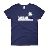 Panama A Sunny Place, For Shady People | Women's Scoop Neck T Shirt - Lateeno Apparel