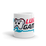 Lukas Gamer White glossy mug - Lateeno Apparel