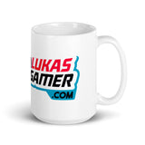 Lukas Gamer White glossy mug - Lateeno Apparel